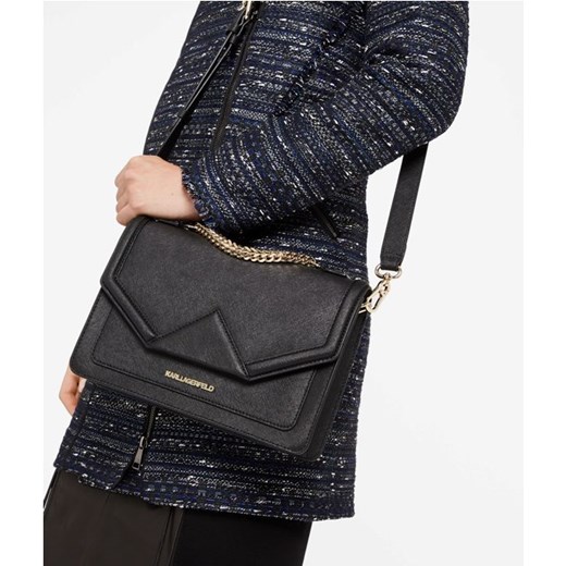 KARL LAGERFELD - TOREBKA LISTONOSZKA CZARNA Karl Lagerfeld luxury-fashion.pl