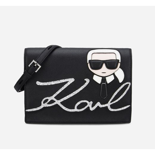 KARL LAGERFELD - TOREBKA LISTONOSZKA Karl Lagerfeld czarny luxury-fashion.pl