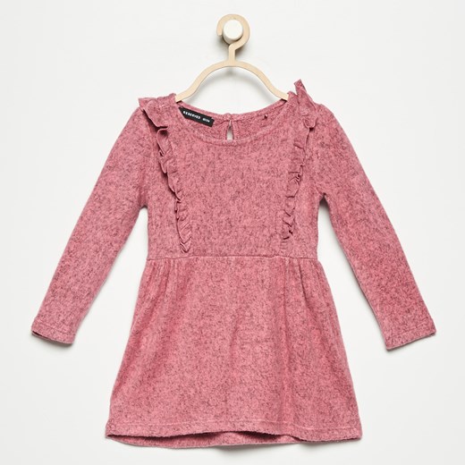 Reserved - Sukienka z falbanami - Różowy Reserved rozowy 86 