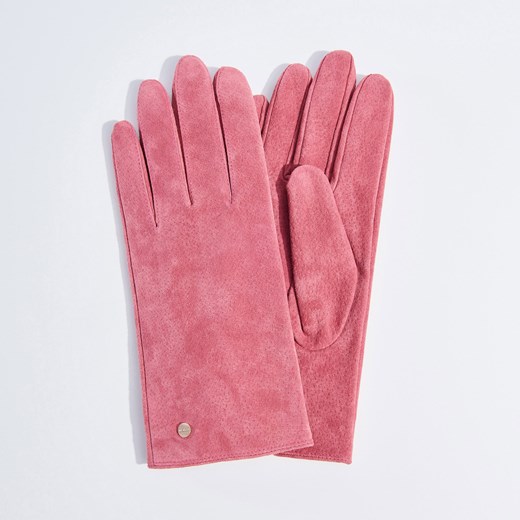 Mohito - Zamszowe rękawiczki - Różowy Mohito rozowy M 
