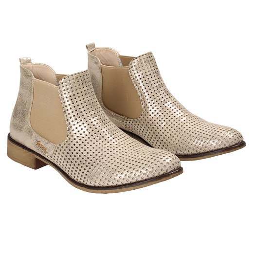 Złote sztyblety damskie JEZZI Jezzi 39 Wojtowicz Awangarda Shoes