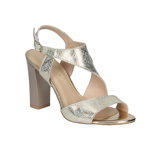 Złote sandały damskie WOJTOWICZ Wojtowicz  39 Wojtowicz Awangarda Shoes