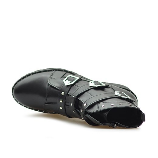 Trzewiki Ulmani Shoes 217036/S1 Czarne lico czarny Ulmani Shoes  Arturo-obuwie