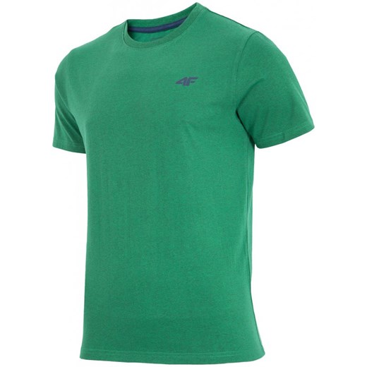 T-shirt męski TSM002 - zielony melanż 4F   