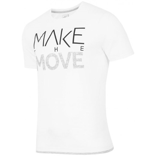T-shirt męski TSM008 - biały 4F   
