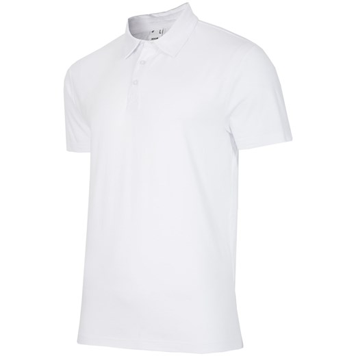 Koszulka polo męska TSM050Z - biały 4F   