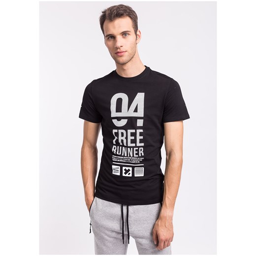 T-shirt męski TSM206z - czarny  4F  