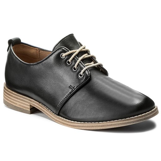 Oxfordy CLARKS - Zyris Toledo 261242704 Black Leather