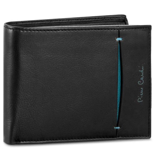 Duży Portfel Męski PIERRE CARDIN - TILAK07 8806 Nero/Blu 15936