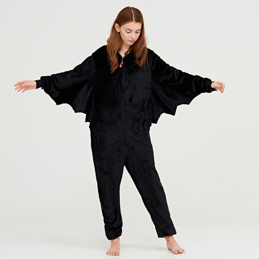 Cropp - Piżama typu kombinezon - Czarny czarny Cropp One Size 