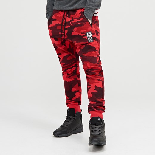 Cropp - Spodnie moro - Czerwony Cropp brazowy XS 