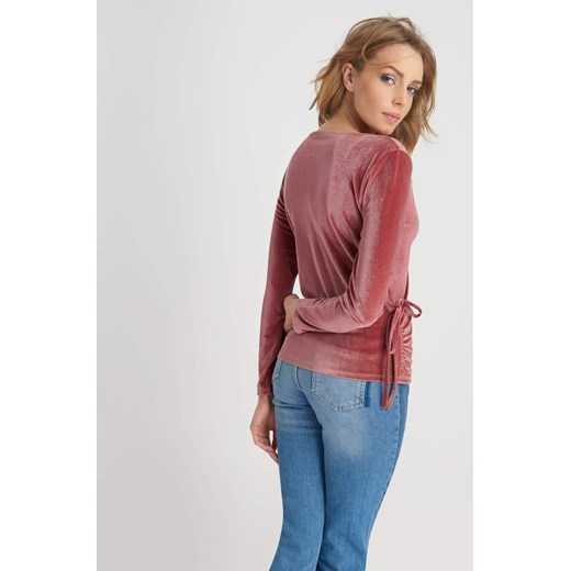 Welurowa koszulka z koronką ORSAY XL orsay.com