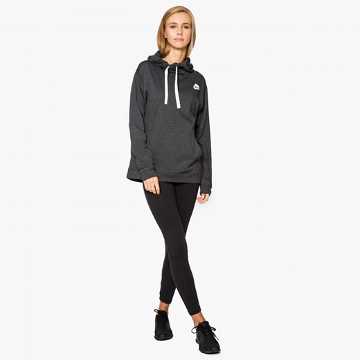 NIKE BLUZA W NSW GYM CLC HOODIE Nike szary M okazyjna cena galeriamarek.pl 