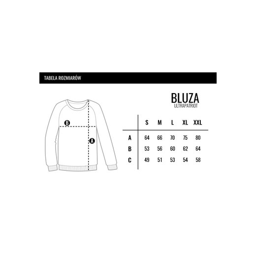 Bluza ULTRAPATRIOT Orzeł PVC czarna (BM.ULP.BLC13) Ultrapatriot / Polska ?Zbrojownia.pl bialy XL ZBROJOWNIA