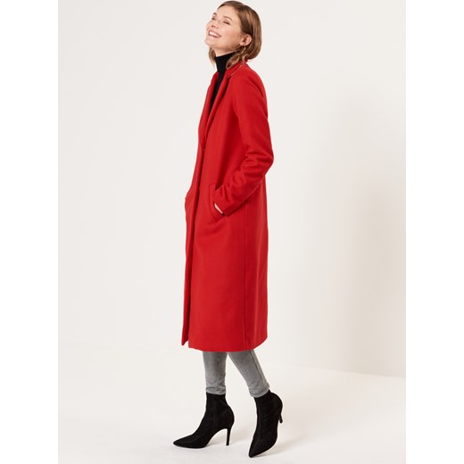 Mohito - Klasyczny długi płaszcz - Czerwony
