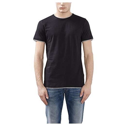 Esprit męski T-shirt 997ee2 K803 – 2in1 -  s czarny (black 001) Esprit czarny sprawdź dostępne rozmiary Amazon