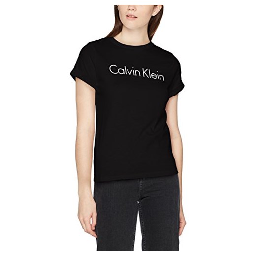 Calvin Klein damski T-Shirt S/s. Dzięki temu Mac Pro nigdy nie każe Crew Neck -  s czarny (black 001) Calvin Klein bezowy sprawdź dostępne rozmiary okazja Amazon 