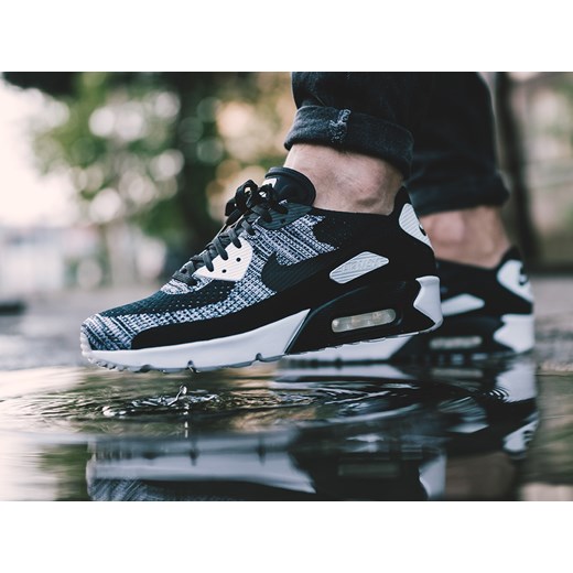 Buty męskie sneakersy Nike Air Max 90 Ultra 2.0 Flyknit 875943 001 Nike czarny 42,5 okazja sneakerstudio.pl