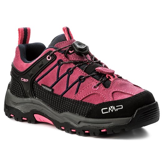 Trekkingi CMP - Kids Rigel Low Trekking Shoes Wp 3Q13244  Pink Fluo/Asphalt 91BD fioletowy Cmp 34 eobuwie.pl