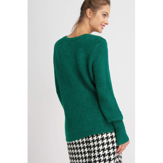 Luźny sweter boucle zielony ORSAY L orsay.com