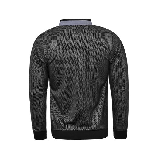 Ciepły sweter męski CMR 8018  - czarny  Risardi M 