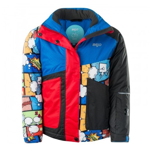 DZIECIĘCA KURTKA ZIMOWA ELLOS KIDS 5502-COSMIC PRINT BEJO 110 promocja Iguana Sklep