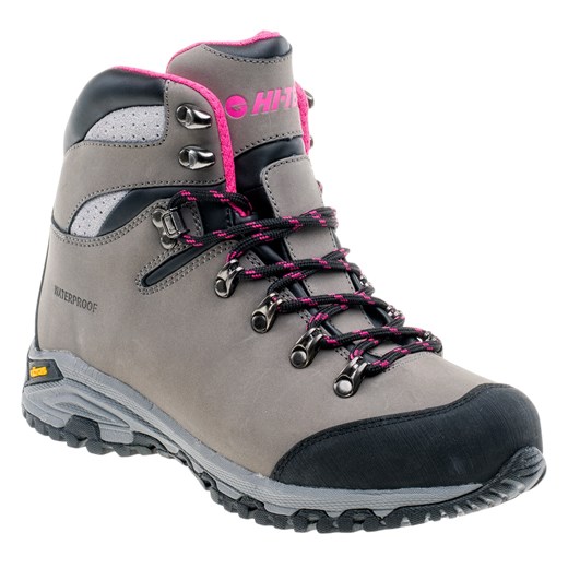 DAMSKIE BUTY TREKKINGOWE SAJAMA MID WP WO'S 64565-GREY/FUCHSIA HI-TEC, Kolor - 64565-GREY/FUCHSIA, Rozmiar - 37, Płeć - WOMEN szary Hi-Tec 40 sklepmartes.pl