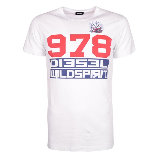 Diesel T-shirt "T-Diego-IW"  bialy XL promocja ubierzsie.com 