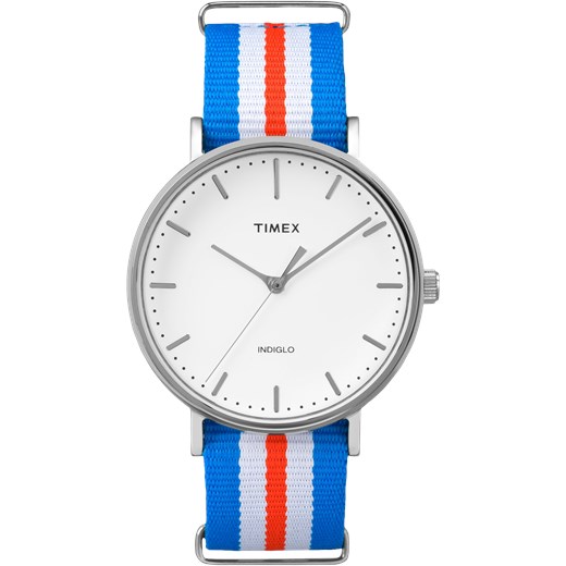 Zegarek Timex TW2P91100 biały, niebieski, czerwony  Timex  Oficjalny sklep Allegro
