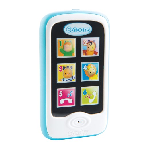 Zabawka interaktywna Cootons Smartphone niebieski Cotoons 7600110208 A Cotoons   Oficjalny sklep Allegro