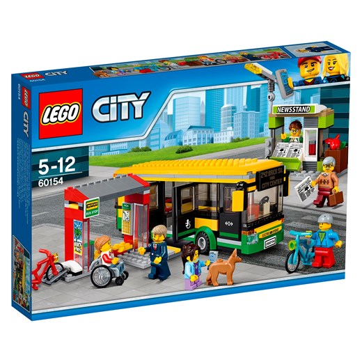 Klocki LEGO City Town Przystanek autobusowy 60154 Lego niebieski  Oficjalny sklep Allegro