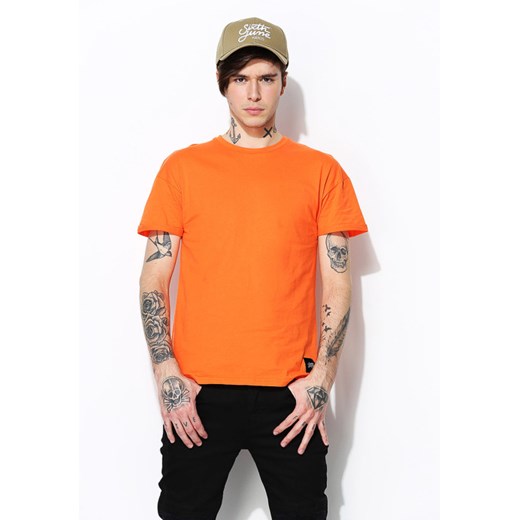 Pomarańczowa Koszulka Assistance  pomaranczowy S okazja Born2be Odzież 