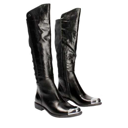 Czarne oficerki damskie CARINII Carinii czarny 37 Wojtowicz Awangarda Shoes