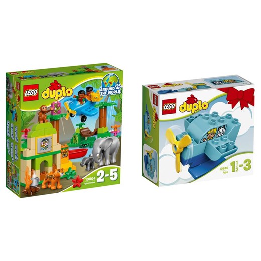 Klocki LEGO DUPLO Dżungla 10804 + samolot 10849 Lego szary  Oficjalny sklep Allegro