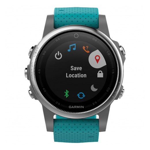 Zegarek Garmin Fenix 5S 010-01685-01 Silver/Turquoise ME-GA-J617