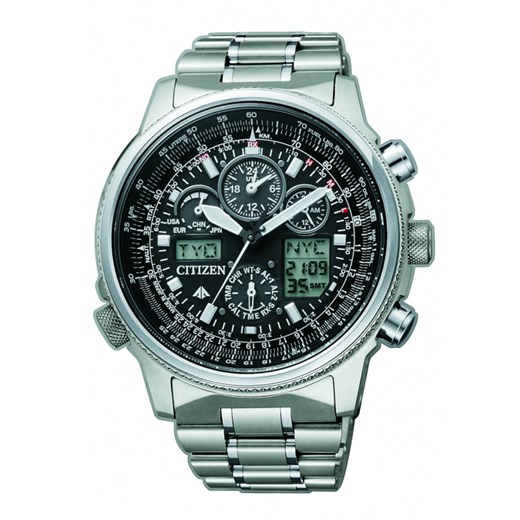 CITIZEN JY8020-52E Zegarek Męski na bransolecie Eco Drive CITIZEN Radiocontrol zielony Citizen  otozegarki