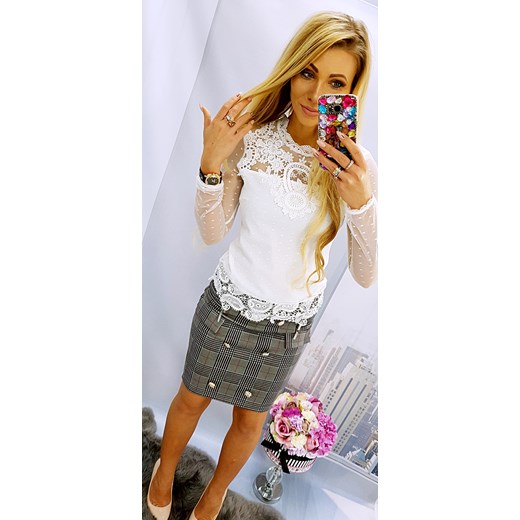 Super spódnica VOGUE Paris brazowy Burciaga Butik S