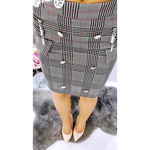 Super spódnica VOGUE Paris Burciaga Butik szary L