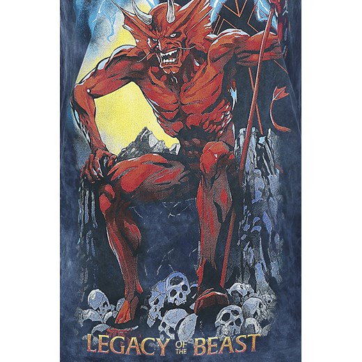 Iron Maiden Legacy of the Beast 2 Koszulka damska szary/granatowy szary Iron Maiden M EMP