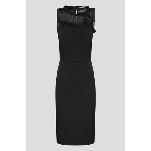 Ołówkowa sukienka z siateczką ORSAY czarny 42 orsay.com
