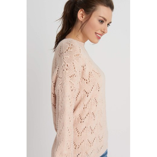 Ażurowy sweter oversize bezowy ORSAY XL orsay.com
