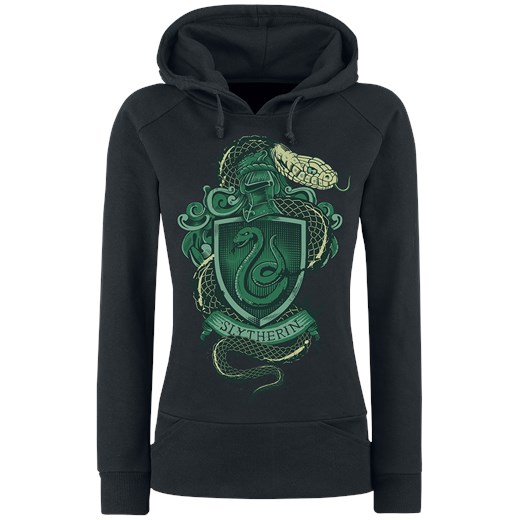 Harry Potter Slytherin Bluza z kapturem damska czarny Harry Potter  XL EMP