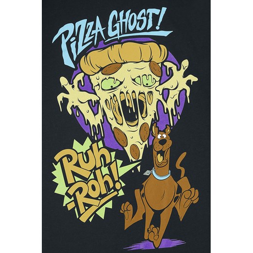 Scooby-Doo Pizza Ghost Koszulka damska czarny  Scooby-Doo L EMP