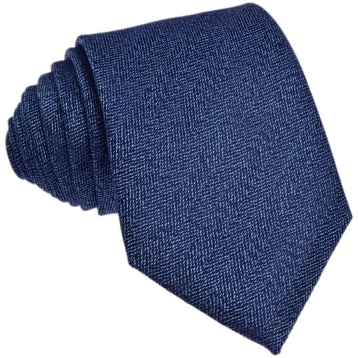 Krawat jedwabny niebieski
