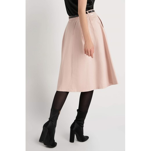 Rozkloszowana spódnica z paskiem ORSAY bezowy 40 orsay.com