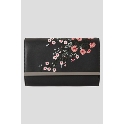 Torebka kopertówka z kwiatowym haftem szary ORSAY 00 orsay.com
