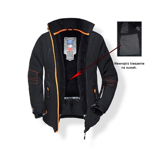 CANADA MOUNTAIN KURTKA ZIMOWA NARCIARSKA SNOWBOARD czarny XXL Rossato