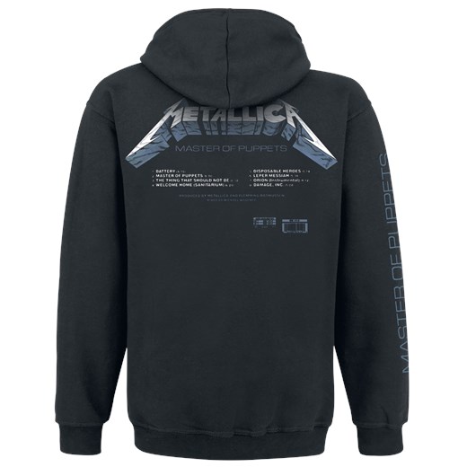 Metallica Master Of Puppets Bluza z kapturem czarny Metallica XL EMP