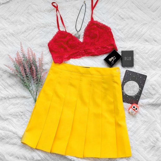 Żółta tennis skirt S Skydance