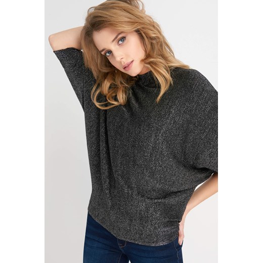 Metaliczny sweter nietoperz ORSAY szary XL orsay.com
